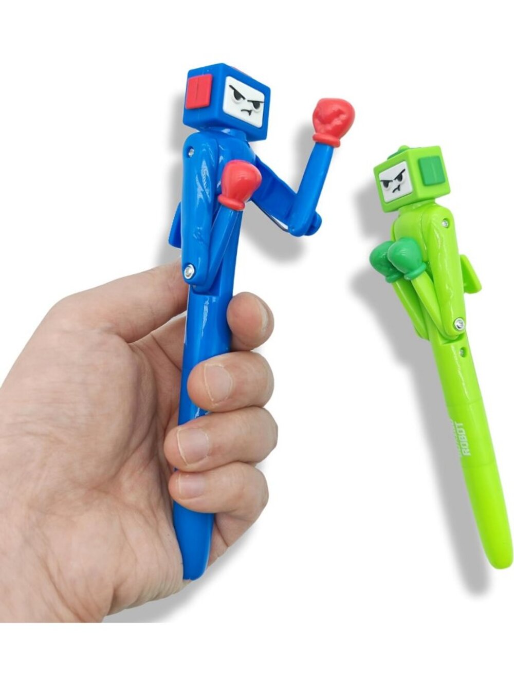 Fun Boxing Pen Set (2PCS) with Punching Arm & Sound - Cool Novelty Gifts